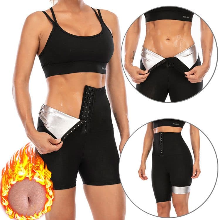 image-Women's Spandex PU Blue Lifting Pants - 4XL/5XL