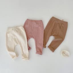 image-Engepapa Baby Trousers - Apricot Cotton 0-1Y