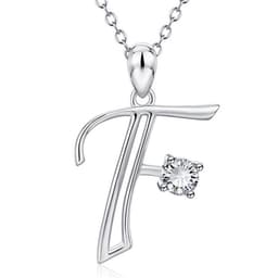 image-Baoshina Alphabet Diamond Pendant Necklace 26 Letters Jewelry Crossborder Supply