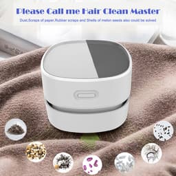 image-Gosuri Desktop Vacuum Cleaner - White Portable