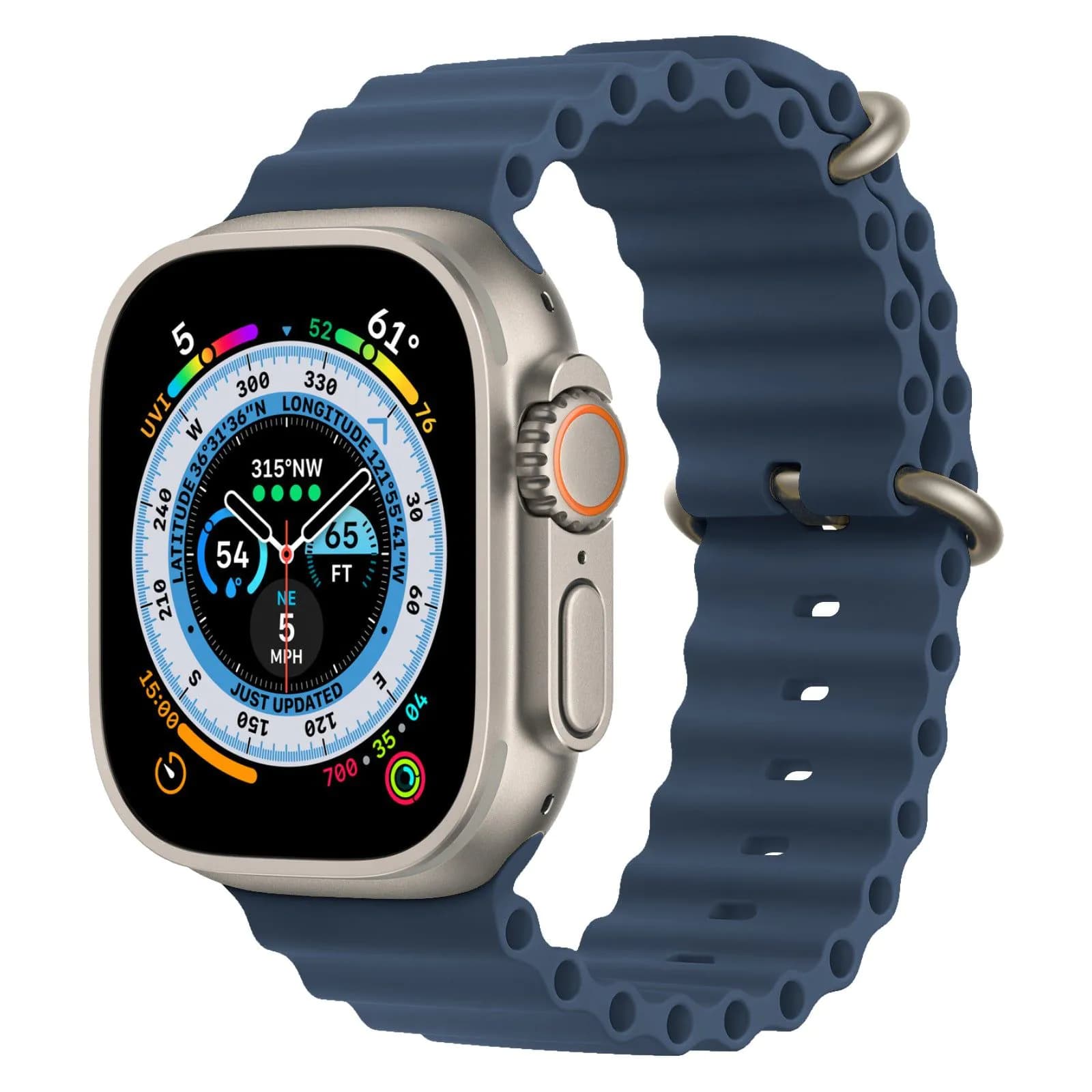 image-Apple Watch Marine Silicone Strap Universal Compatible