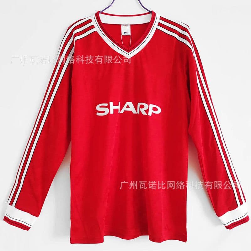 image-Football Jersey - Retro Home Away Long Sleeve Polyester