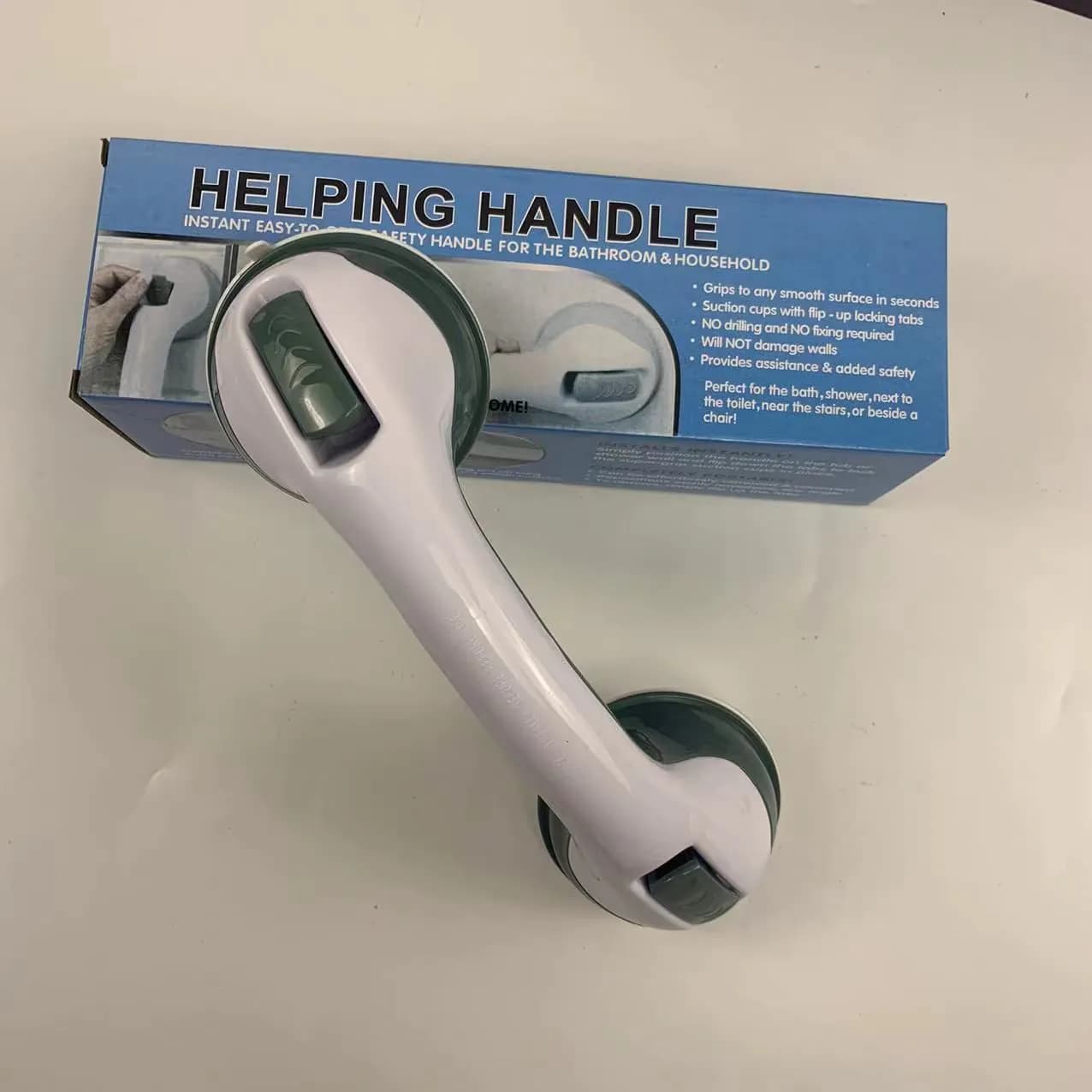 image-Bathroom bathroom armrest suction cup non-slip large glass door and window sliding door suction cup free punching seamless handle handle