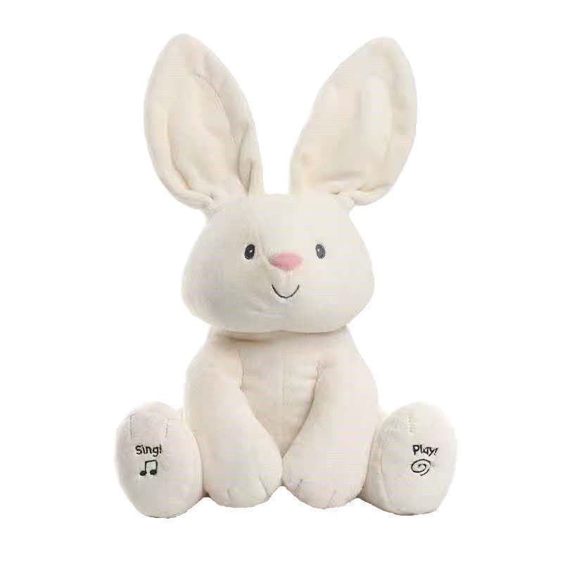 image-Plush Flying Elephant Toy - Soft LSD Peekaboo Bear - Kids Gift 4 Music/Voice - 7-14 Years