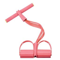 image-4-Tube Yoga Tension Belt - Pink Fitness Abdominal Aid