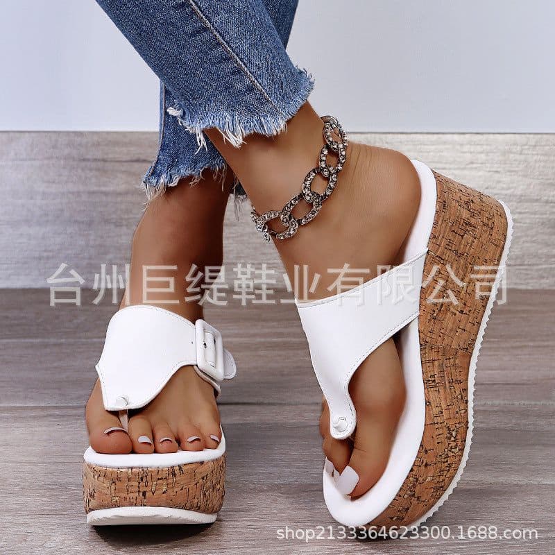 image-Giant Twig 2023 Pink Wedge Sandals 7.5CM - 43
