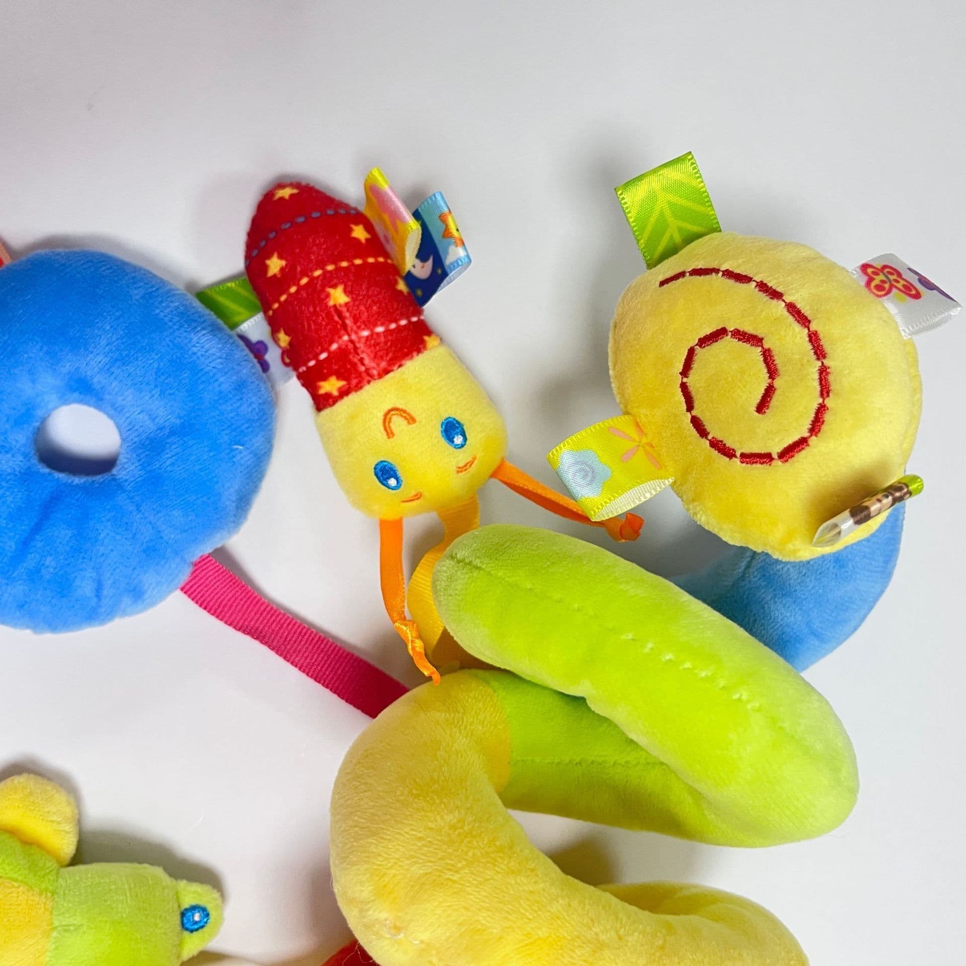 image-Baby Crib Bell Hanging Toy - Plush Rattle Music