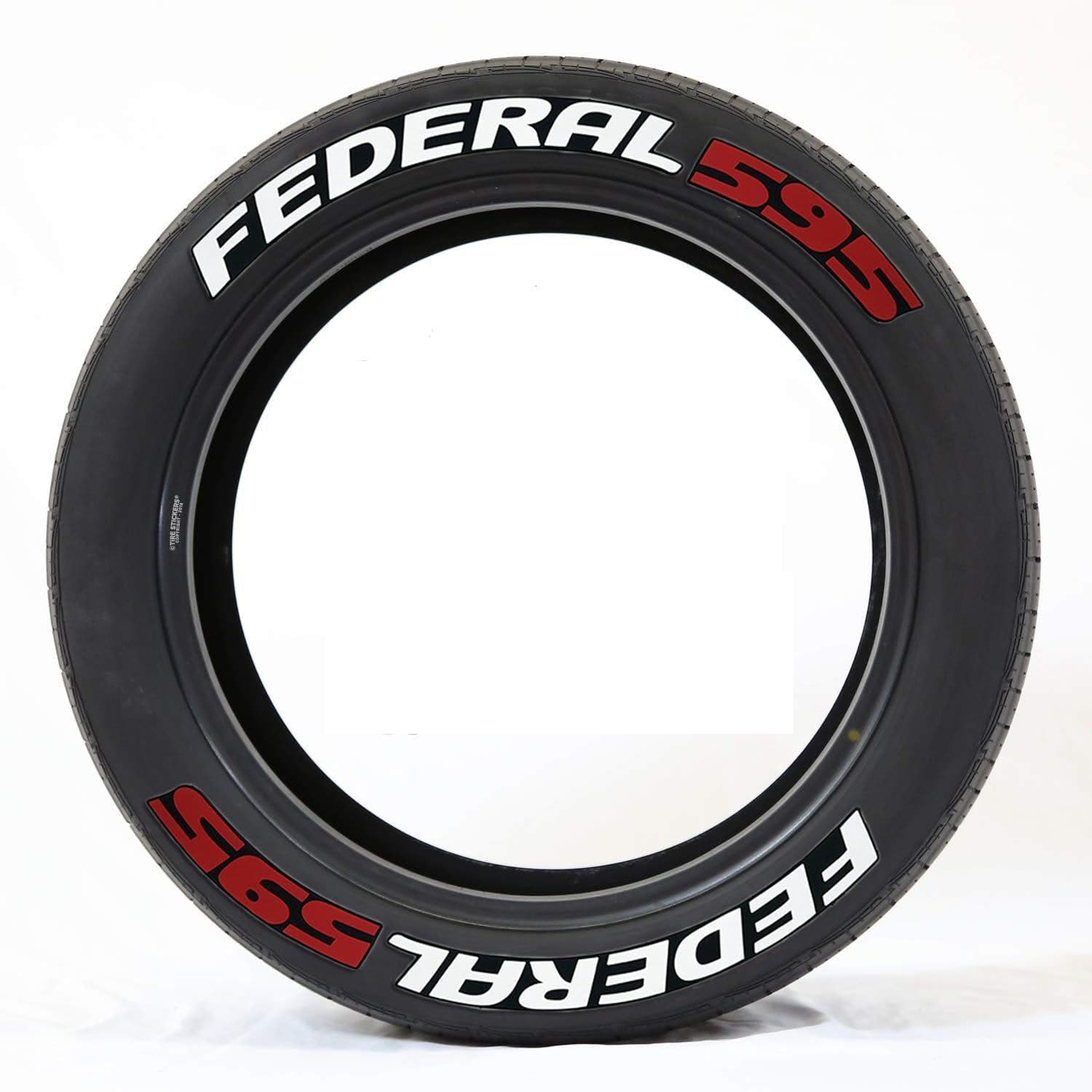 image-Deoukana 3D Car Tire Sticker - English Letters, 8 Pieces, PVC, 3.5cm
