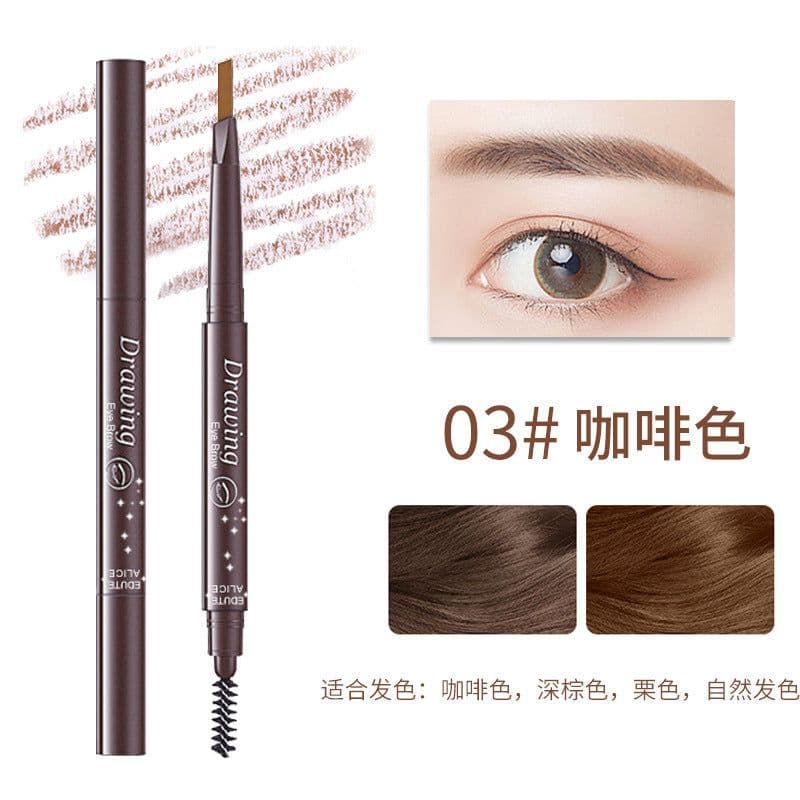image-Cross-border hot selling four-head forked liquid eyebrow pencil Korean version four-claw waterproof and anti-Han long-lasting not easy to smudge lazy eyebrow pencil