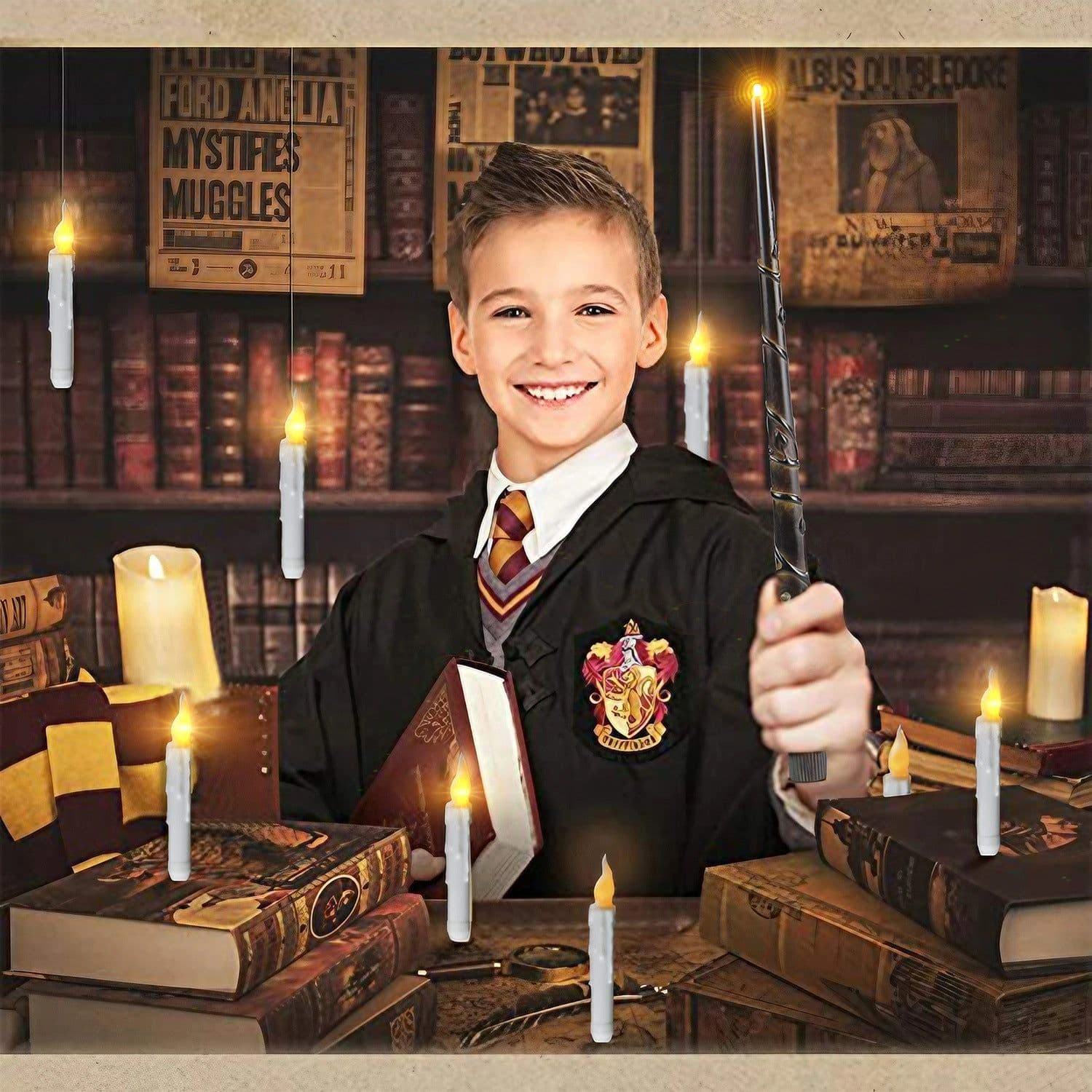 image-Harry Potter Magic Wand Remote Control Decorative Candle for Halloween Party