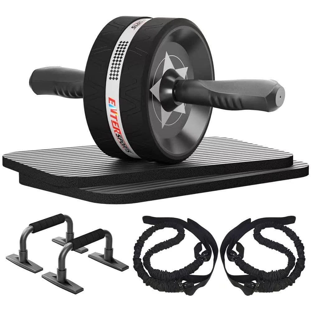 image-LEATOU Ab Wheel 7-Piece Indoor Fitness Equipment Set - LT-TZ32
