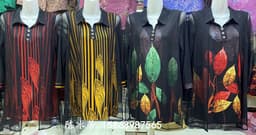 image-Fat mm plus size women's summer clothes suitable for fat people's fake two-piece lapel plus fat and wide wife's jacket to cover arms