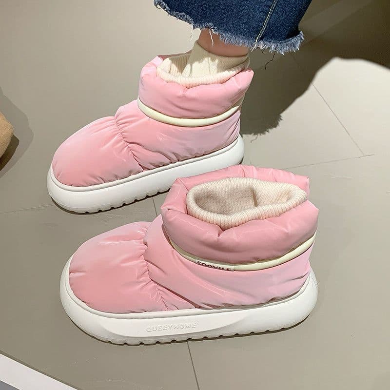 image-Fashion 2023 White Winter Boots for Women - Plus Velvet Warm Waterproof