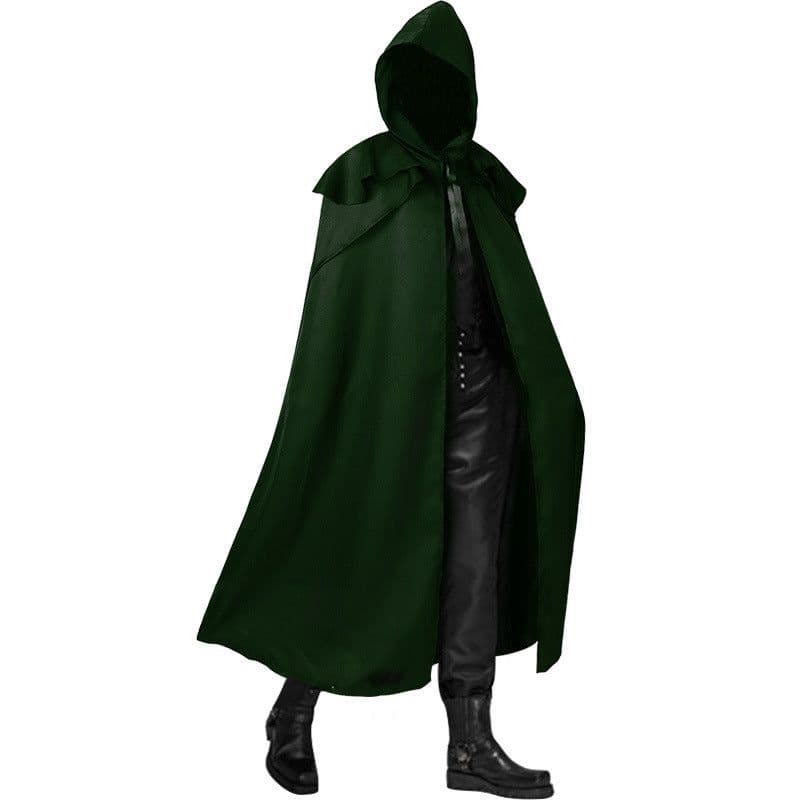 image-Man Yi Shang Gothic Hooded Cloak - Blue 5XL
