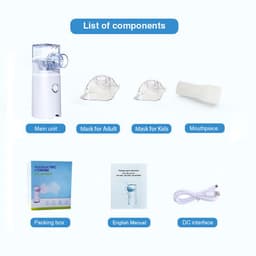 image-Portable Handheld Nebulizer - White USB Rechargeable
