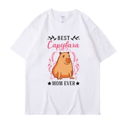 image-Cross-border independent station new summer cartoon cute Harajuku style printed cotton short-sleeved men's and women's T-shirt tops