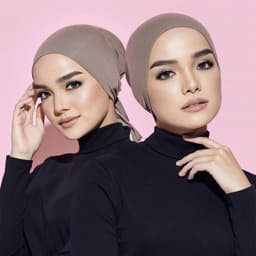 image-New Lycra Scarf - Chocolate - Adjustable Hijab with Shade Function
