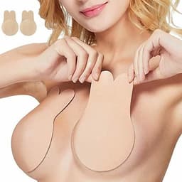 image-Invisible Lift Breast Petals - Black Nylon Adhesive Pads