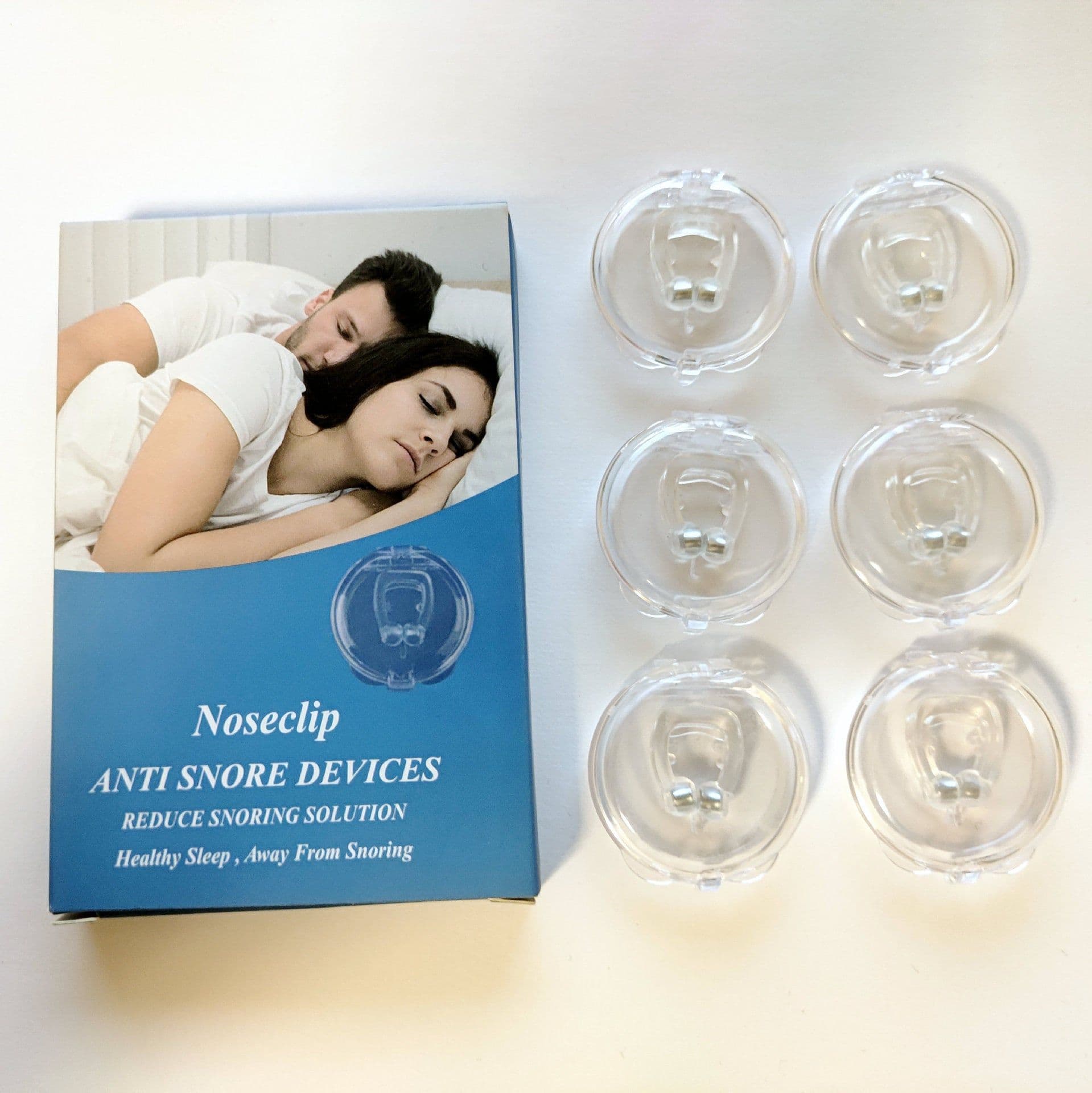 image-Cross-border exclusive nose clip physical anti-snoring anti-snoring mini magnetic silicone anti-snoring nose clip artifact