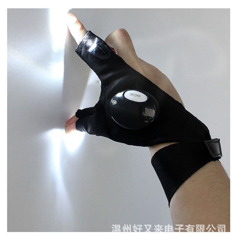 image-Fishing Gloves LED Finger Light Left Right Pair