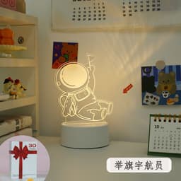 image-Christmas 3D Night Light Table Lamp, Kids' Gift, Modern, USB, 135x210mm