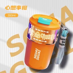image-Mowei Pixel Cup Thermos - Smart Projection Temperature Display 300ml