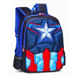 image-Sly Bird Cartoon School Bag - Red, Toddler Boy 3D Superman