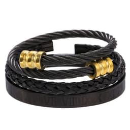 image-Stainless Steel Geometric Bracelet Men - Retro
