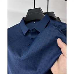 image-Purple Elena Polo Shirt - Green Striped Short Sleeve