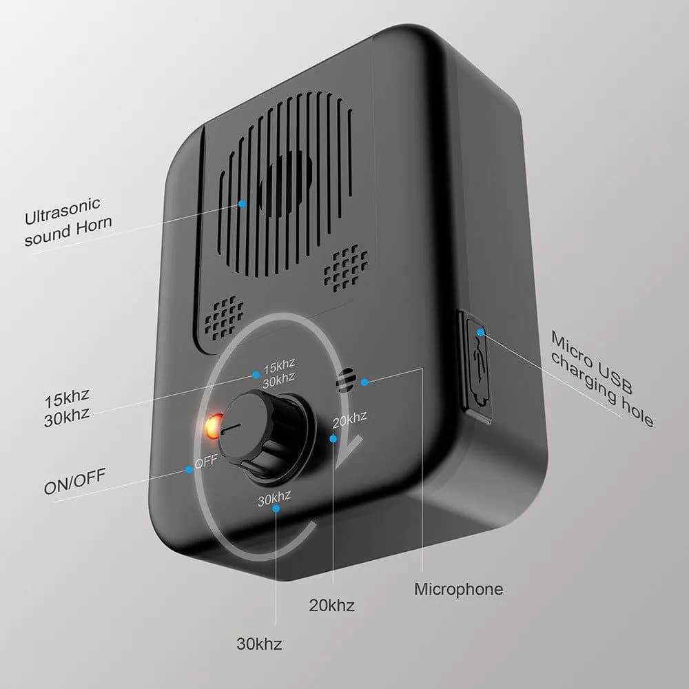 image-Ultrasonic Dog Repeller Bark Stopper Rechargeable