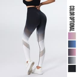 image-Lulu High-Waist Yoga Pants - Autumn Nylon Spandex Quick-Drying