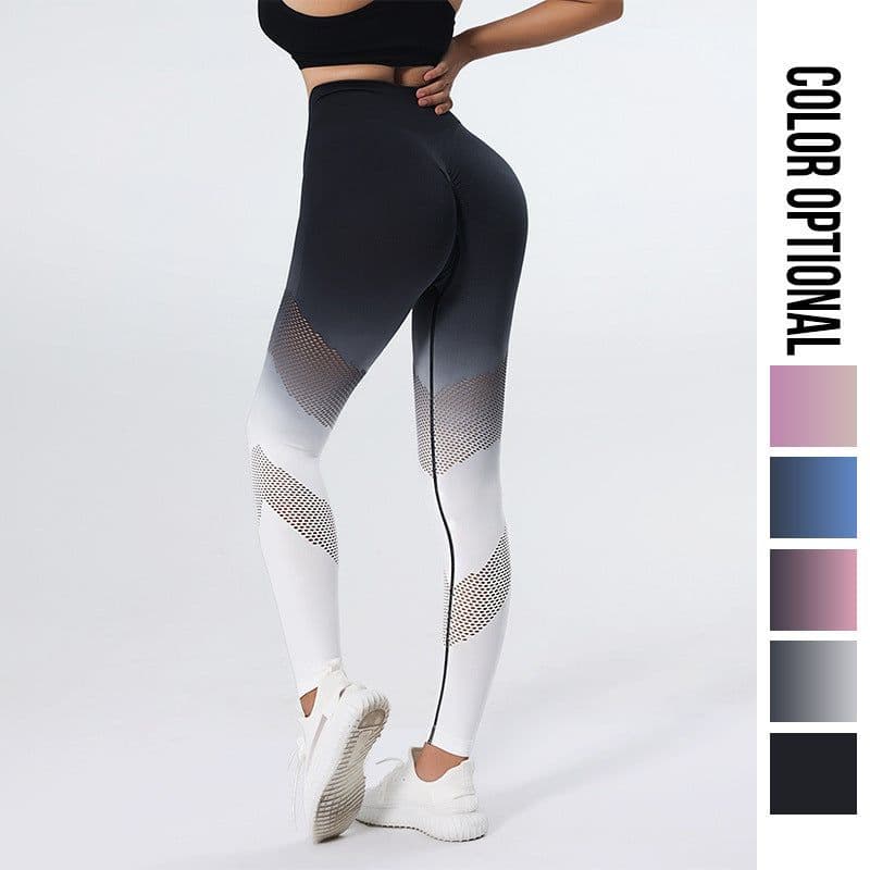 image-Lulu High-Waist Yoga Pants - Autumn Nylon Spandex Quick-Drying
