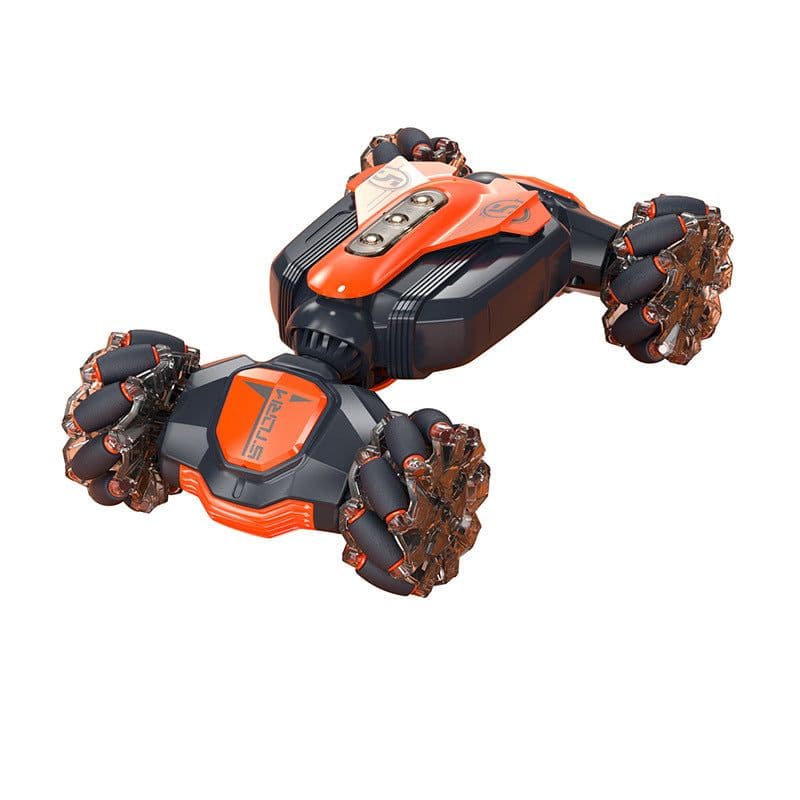 image-Cross-border new mini twisting light music off-road high-speed double-sided stunt remote control car children's toys wholesale