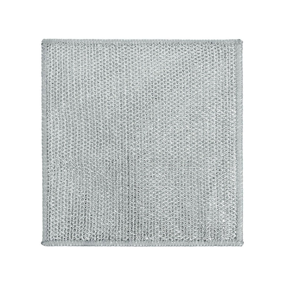 image-Silver Wire Dishcloth, Double-Sided Mesh, Oil-Dipped, Quick-Drying, Stove Cleaning