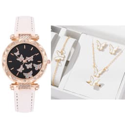 image-Douyin Women's Butterfly Digital Watch - Fashionable Simple
