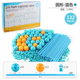 image-Cheng Ke Kids Tent Castle 132PC DIY Beads