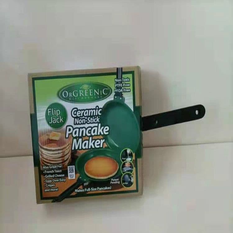 image-Stainless Steel Frying Pan 18cm Green Non-Stick