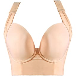 image-Nylon Bra 42/95AB Pink - Plus Size 3/4 Cup