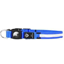 image-Hot selling airtag protective case positioning tracker case waterproof LED pet light-up collar protective case USB charging