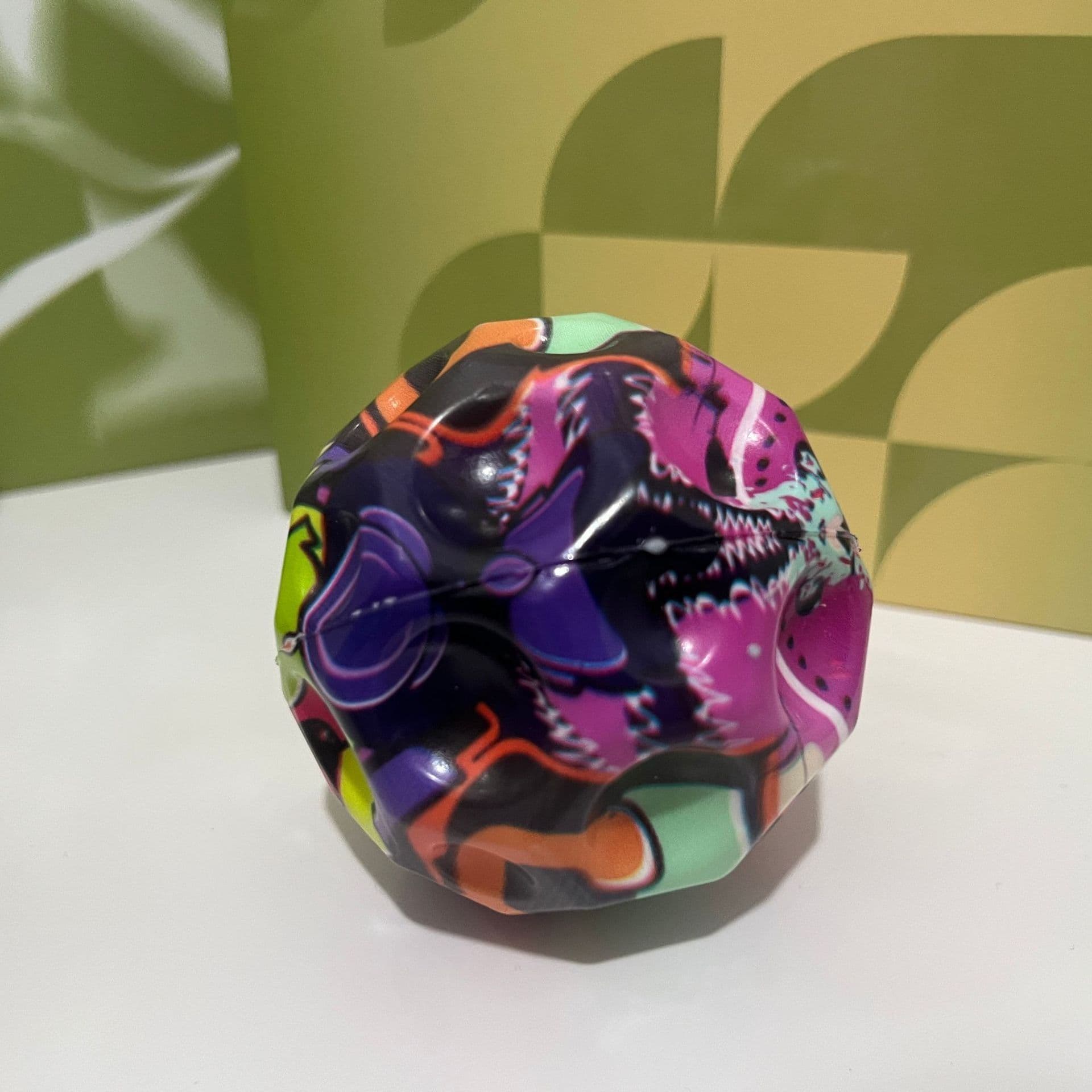 image-Popular PU Graffiti Bouncy Ball Children's Toy