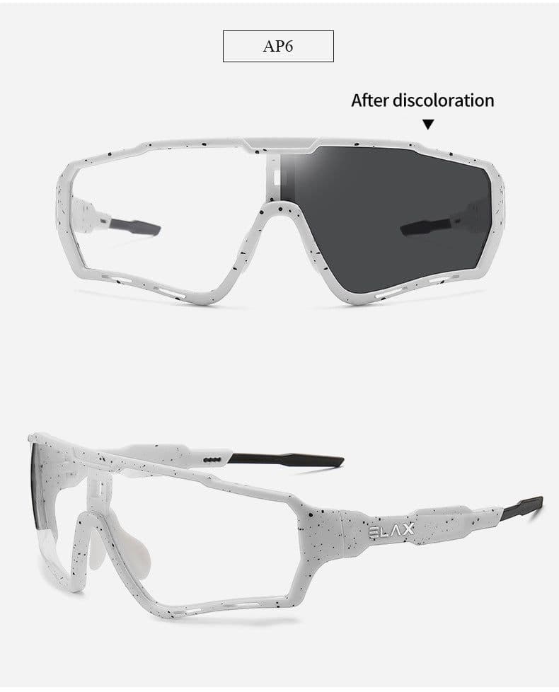 image-ELAX Cycling Glasses Color-Changing Windproof AP