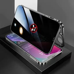 image-Apple 14 Phone Case - Metal Magnet Anti-Peep Double-Sided iPhone 12/13/14
