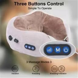 image-U-Shaped Neck Massager - Kneading Heating USB Pink
