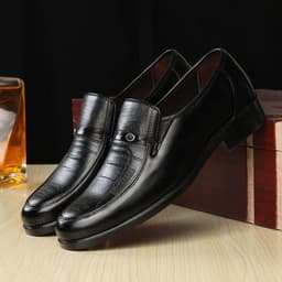 image-Outback 8037 Men's Business Leather Shoes - Brown, Size 44