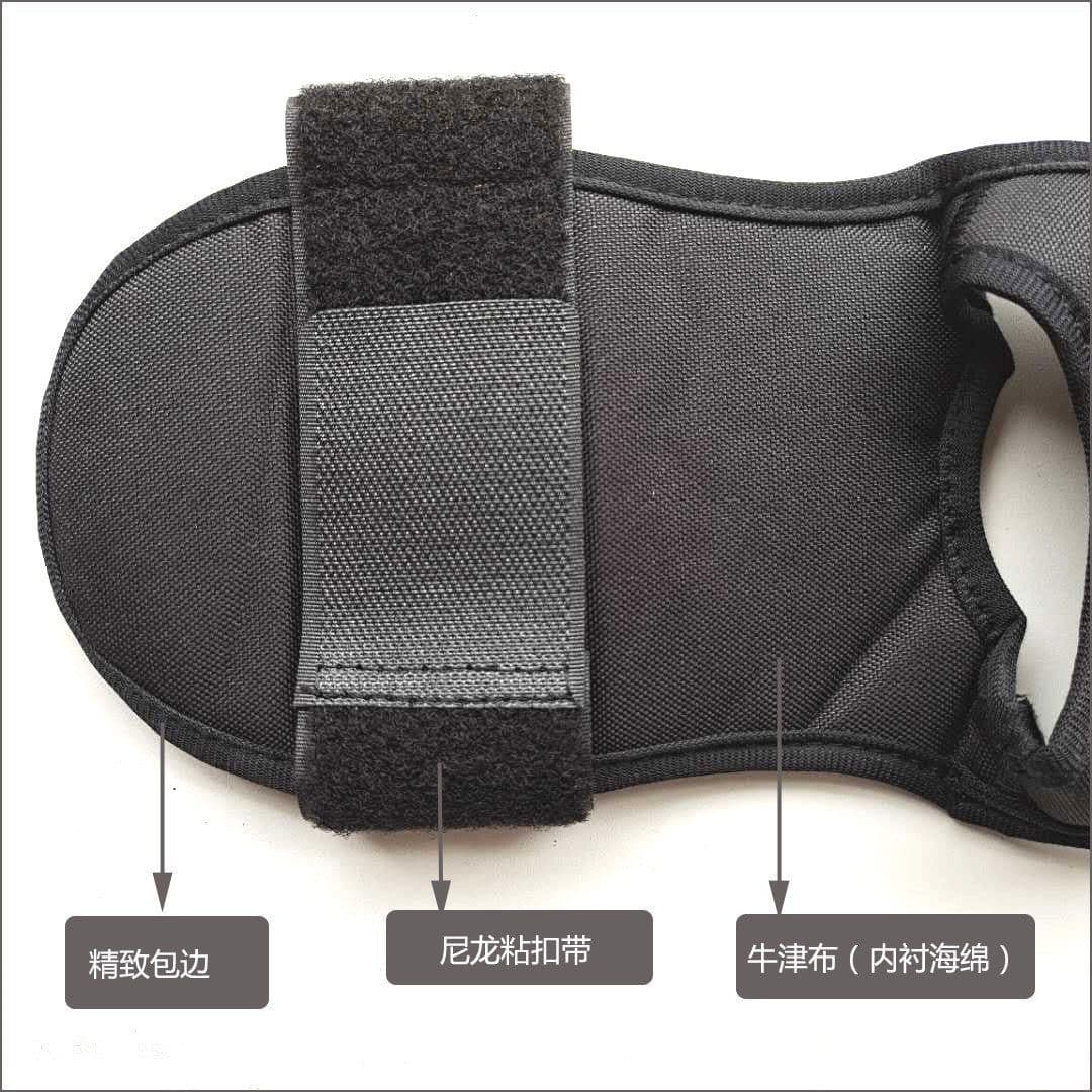 image-Yoga Stretching Belt - Black Polyester Cotton