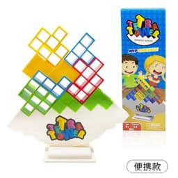image-Douyin Jenga Toy - Wooden Swing Tabletop Game for Kids Ages 2+
