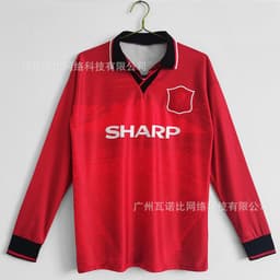 image-Football Jersey - Retro Home Away Long Sleeve Polyester