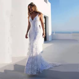 image-Brilliant Color Long Skirt V-Neck Dress - Sexy Temperament Fashion - XXL