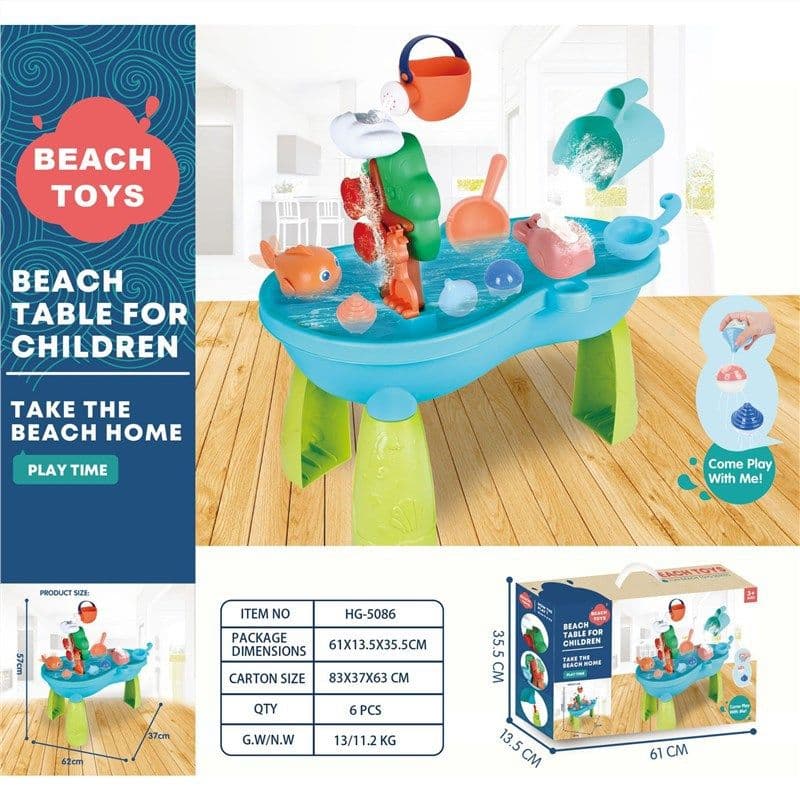 image-Pro-Exchange HG-1126 Beach Sand Play Table Set - Kids Water Toys, 4-6 Years