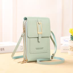 image-Lonnie Mobile Phone Bag H018 - Dark Pink PU Leather